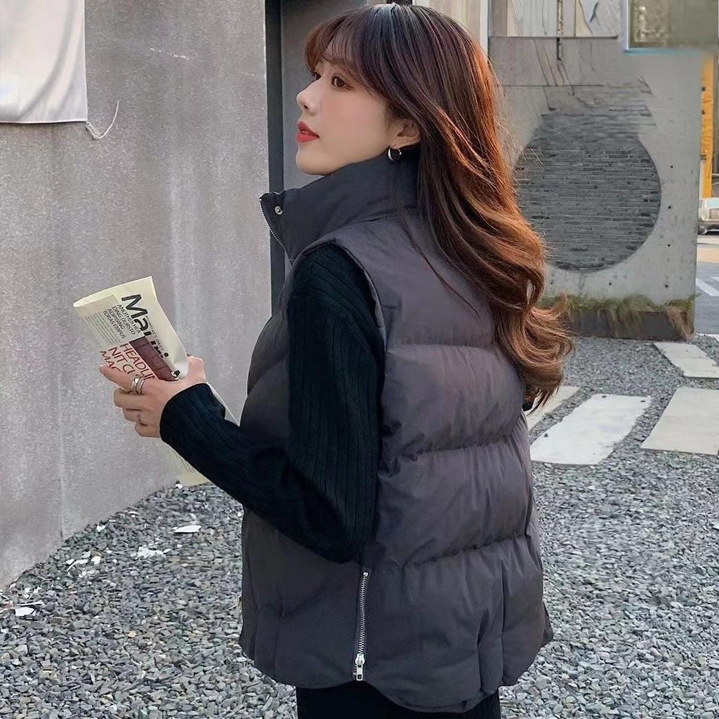 Autumn and Winter New Down Cotton Vest Women's Short Trend Fashion Loose and Versatile Niche Thin Vest Vest Vest