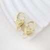 Gold-Plated Heart Lobster Clasp Keychain Pendant