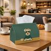 1pc Minimalist Animal Tissue Box, Dog Coffee Easy Illustration Perfect for Outdoor Gatherings, Daily Desktop Use, And Suitable for Bedrooms, Living Ro