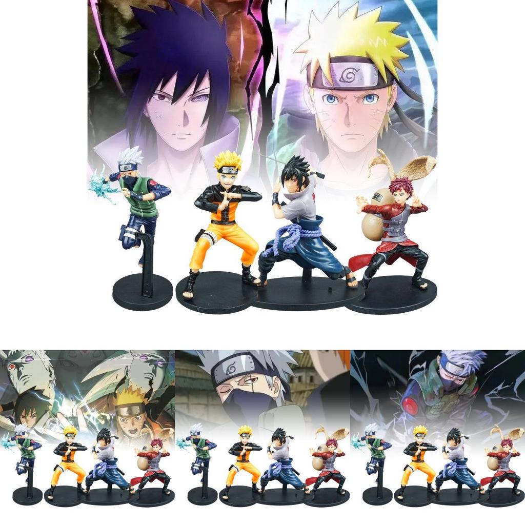 High Quality Naruto Figures Featuring Iconic Characters Sasuke Naruto Kakashi And Gaara