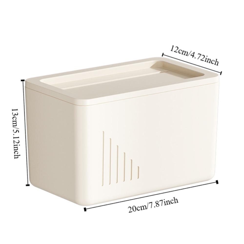 Multifunctional Toilet Paper Roll Storage Plastic Wall Mounted Storage Box Toilet Tissue Box  Home