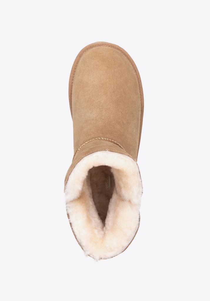 Botines de Ante para Mujer Wittchen con Hebilla Piel de Ante Marrón
