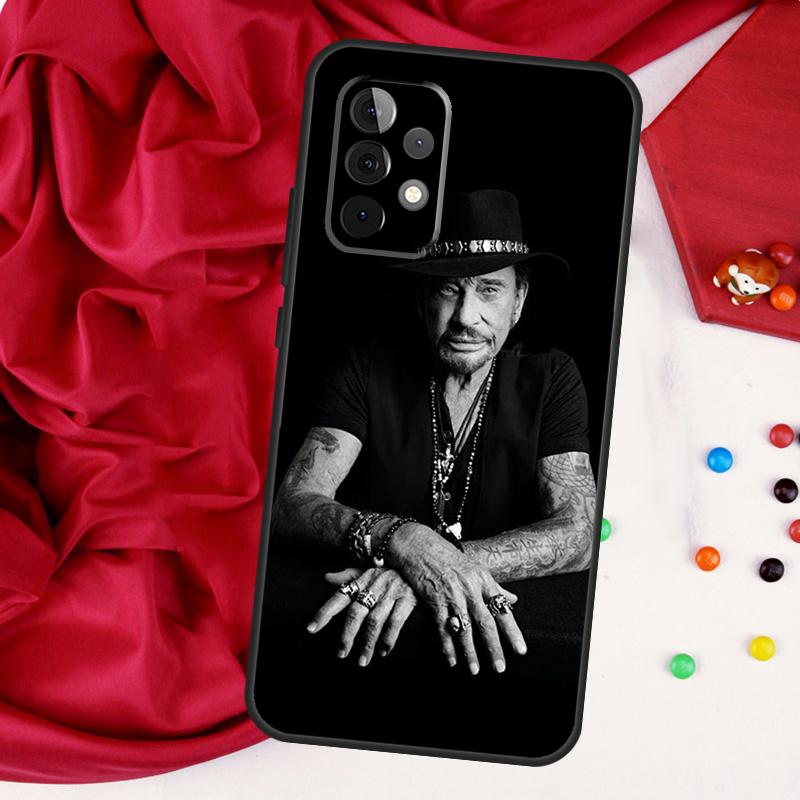 Johnny Hallyday Music Case For Samsung Galaxy A54 A34 A14 A51 A71 A12 A22 A32 A52 A13 A23 A33 A53 A73 Coque