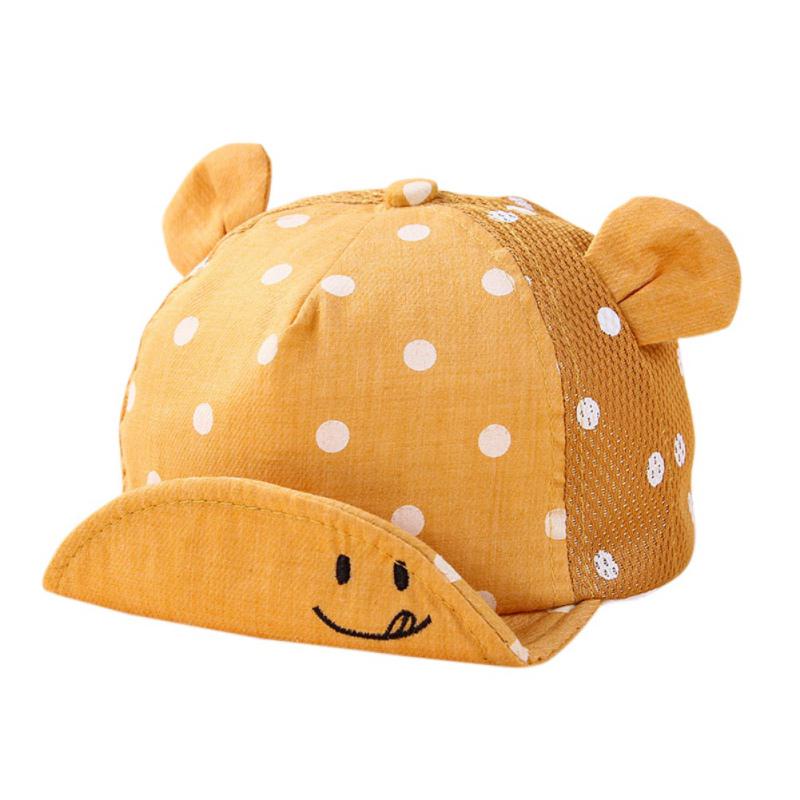 Baby Boy Girl Baseball Cap Čepice ve stylu uší Kojenecká čepice s hledím