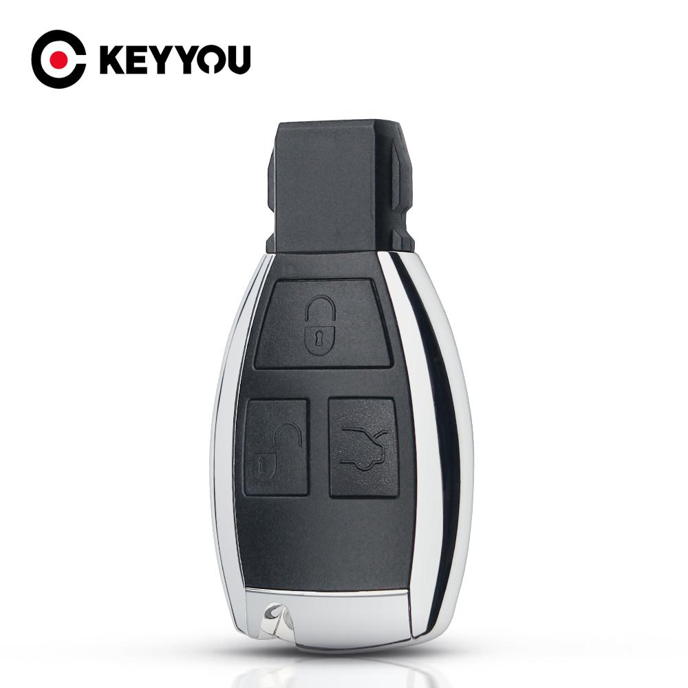 KEYYOU Car Key Shell For Mercedes Benz B C E ML S CLK CL Modified Replacement Smart Car Key Shell 3 Buttons