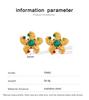 Trendy Ocean Series: Colorful Rhinestone Octopus & Starfish Stainless Steel Earrings
