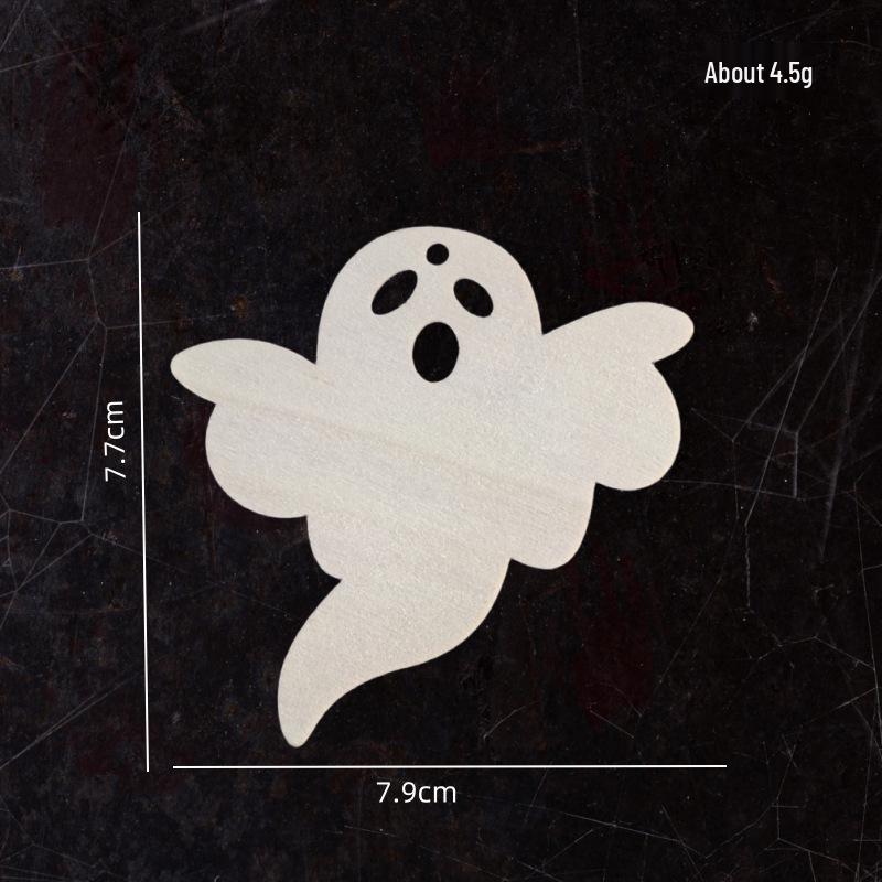 Cross-border Halloween Ghost and Witch DIY Wood Chips for Creative Kids Crafts
