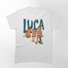 Neues Baumwollmarken-T-Shirt Schwarz Unisex-T-Shirt Luca Wassermelone Bedrucktes T-Shirt Herren Druck-T-Shirt Teenager Freizeit-T-Shirts Oberteil