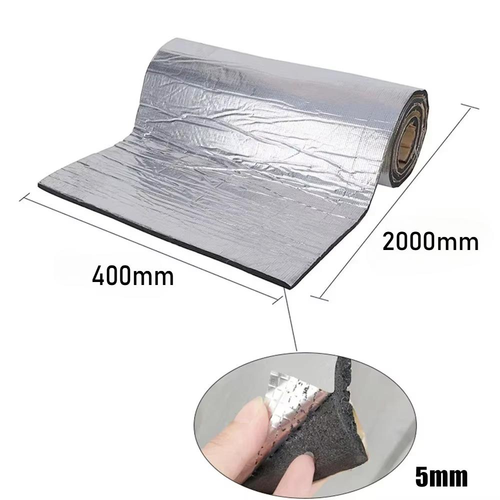 40X100/200cm Tapete de Isolamento Acústico para Carro Abafamento de Som Isolamento Acústico para Carro Calor Ruído Tapete de Abafamento para Capô de Carro Motor Porta