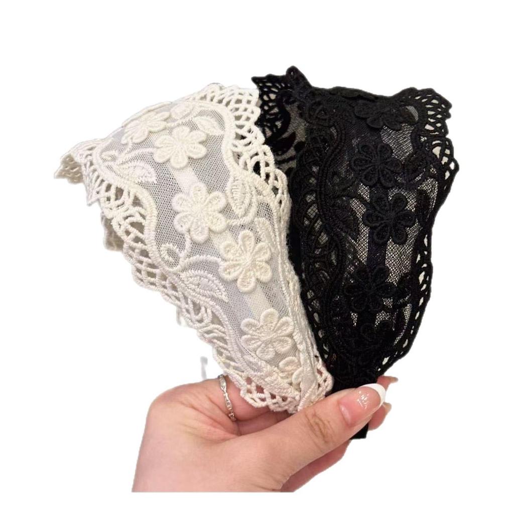 Breites Spitzenstirnband im koreanischen Stil für Damen - Süßes Mori-Girl-Haaraccessoire