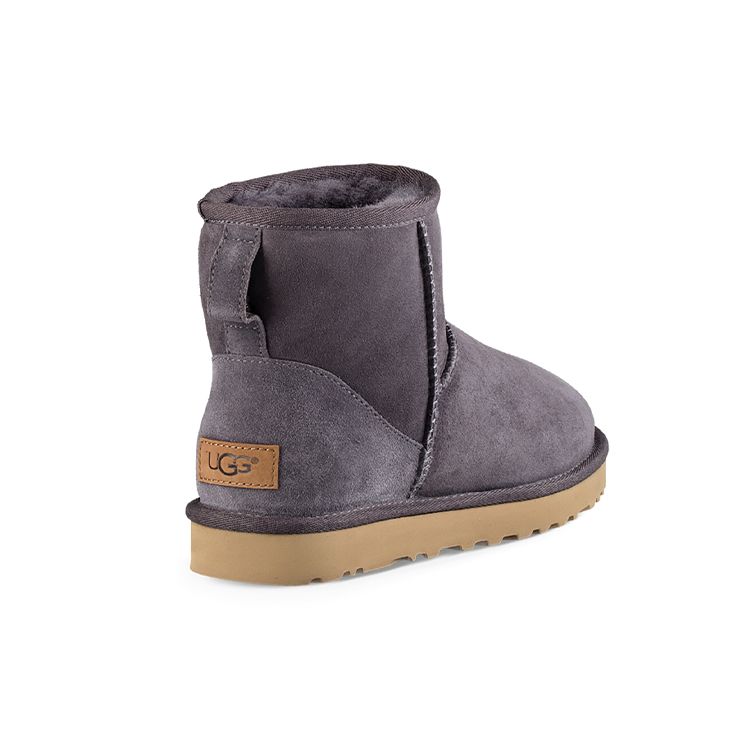 UGG Classic Mini Ii Suede Warm Non-Slip Ankle Snow Boots Women Boots Purple Gray 1016222-NHT
