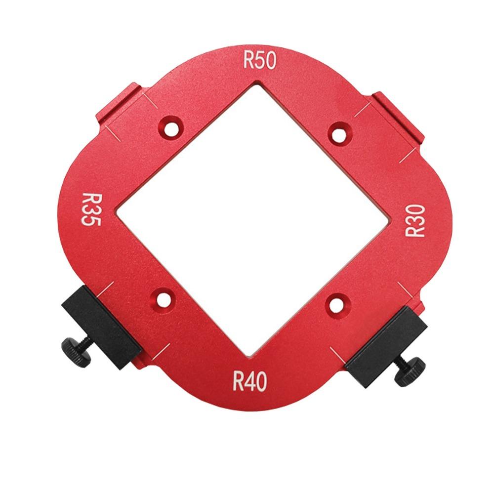 Accurate Measure Router Template Clear Scale Positioning Jig Corner Radius Template  DIY