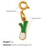 Small Fresh Pastoral Cute Vegetable Series Jewelry Buckle Pendant Stainless Steel DIY Bracelet Necklace Accessories