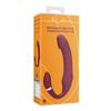 Loveline - Vibrating Curved Strap-On Dildo - Merlot Grape
