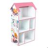 GINGER HOME SUPER GIRL Kids Shelf – House-shaped Wooden Storage Furniture, Pink, 91.5 Cm – Toy Bookshelf