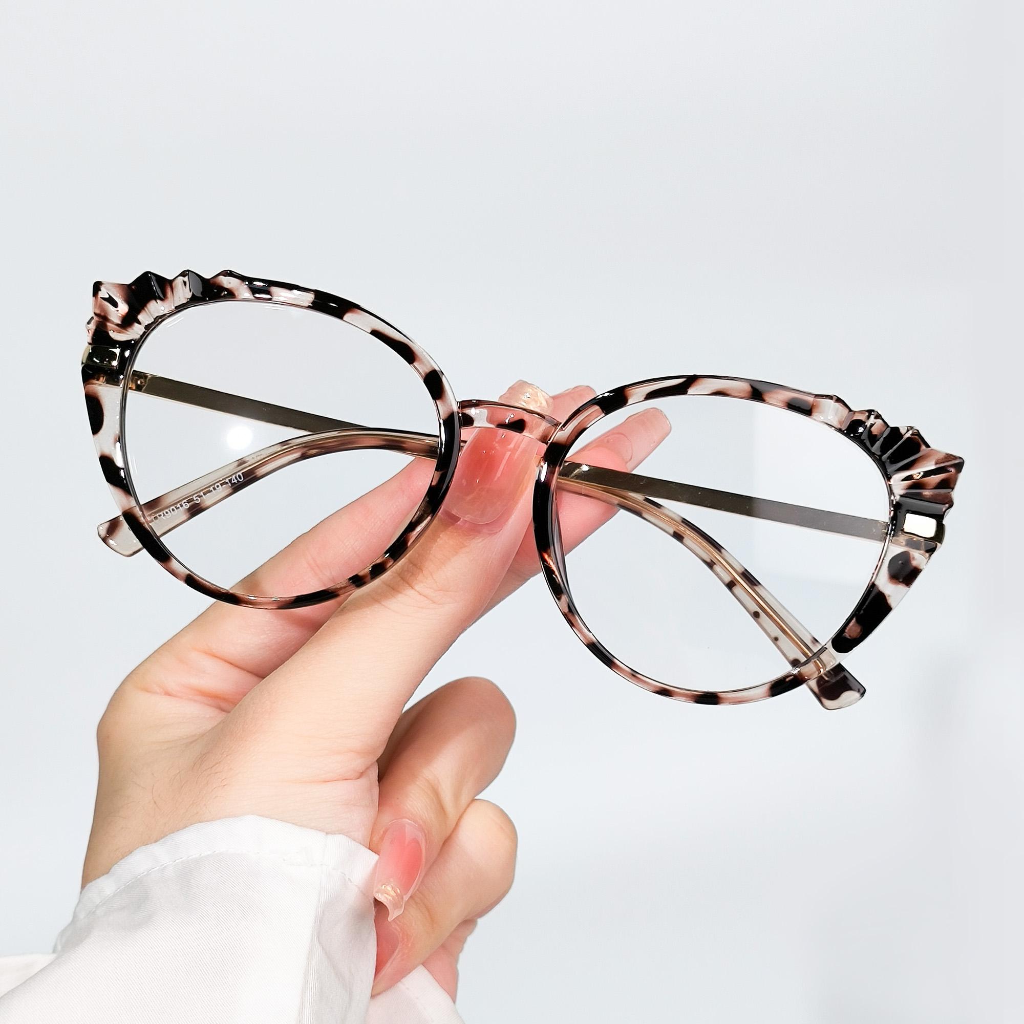 

Cat Eye Glasses Retro Clear Lens Computer SpectaclesTrendy Party for Women Men Leisure Time