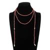 Vintage Beads Necklace Women Stackable Adjustable Sweater Chain Jewelry Accessories