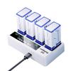 Intelligent Fast-Charge 9V280 NiMH Battery Set with LED Display