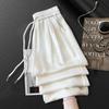 Beige Women's Wide-Leg Pants: Spring/Summer 2025 Lazy Style, Loose, Slimming & Comfortable.