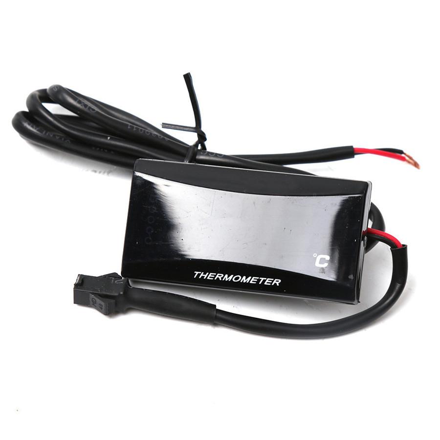 Red LCD Digital Instruments Thermometer Water Temp Temperature Gauge Meter With 16mm Sensor Head Plug For Racing Scooter