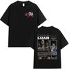 Rapper Luar La L Music Album L3TRA T Shirts Men Women Hip Hop Fashion Short Sleeve T-shirts Vintage Oversized Streetwear T-shirt 1