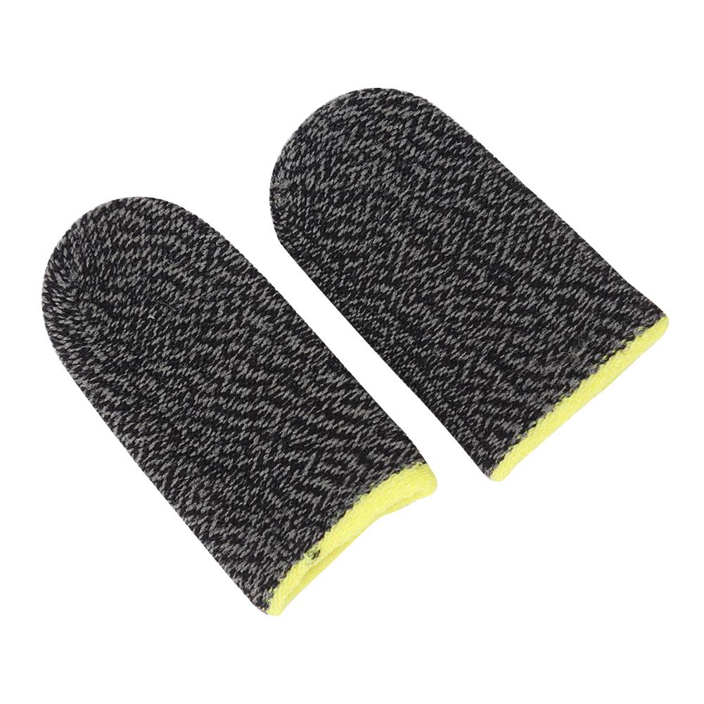 2pcs Finger Thumb Sleeve Gloves Sweat Proof Sensitive Gaming Finger Sleeve Non-Scratch Breathable Knitted for PUBG Mobile
