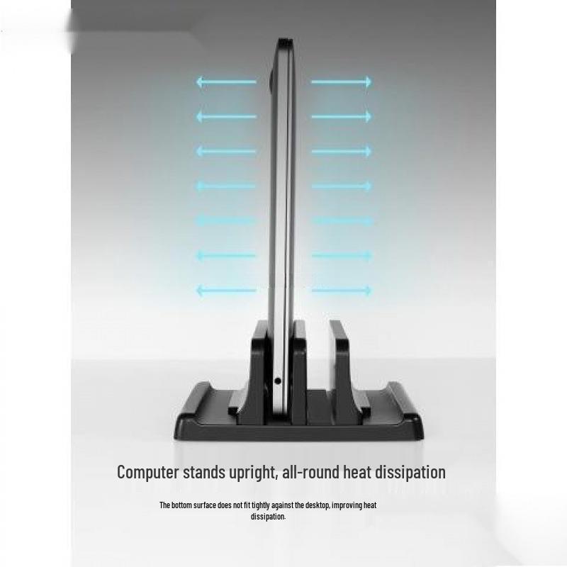 Laptop Vertical Stand and Desktop Storage Rack Bracket