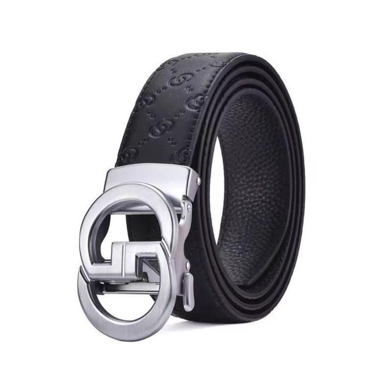 

Новый верхний слой из коровьей кожи мужской ремень с автоматической пряжкой ремень повседневный деловой ремень для брюк для мужчин среднего возраста и молодежи 130cm