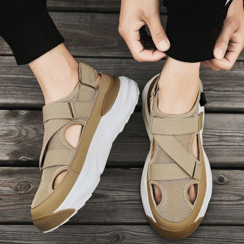 Men's Summer Sandals Non-slip Fashion Comfortable Casual Slip-on Breathable Water Proof Round Toe Platform Flat Heel Summer Main