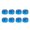8pcs Carbon Steel Replace Skateboard Truck Hardware Set Longboard Screw Bolt , Blue
