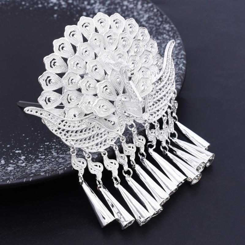 Glinting Tassels Hair Jewelry Queen Headdress for Pageant Proms Bridal Wedding Bridal Wedding Headwear