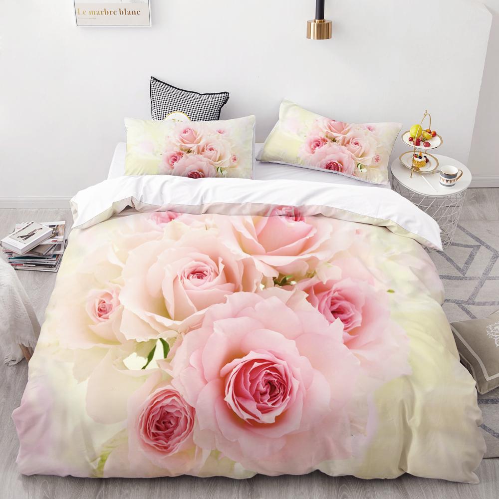 

Комплект постельного белья 3D AU Custom/Europe, комплект пододеяльников USA Queen/King, комплект стеганого одеяла/покрывала, постельное белье Red Rose Mr&Mrs для свадьбы 135x200cm 3pcs