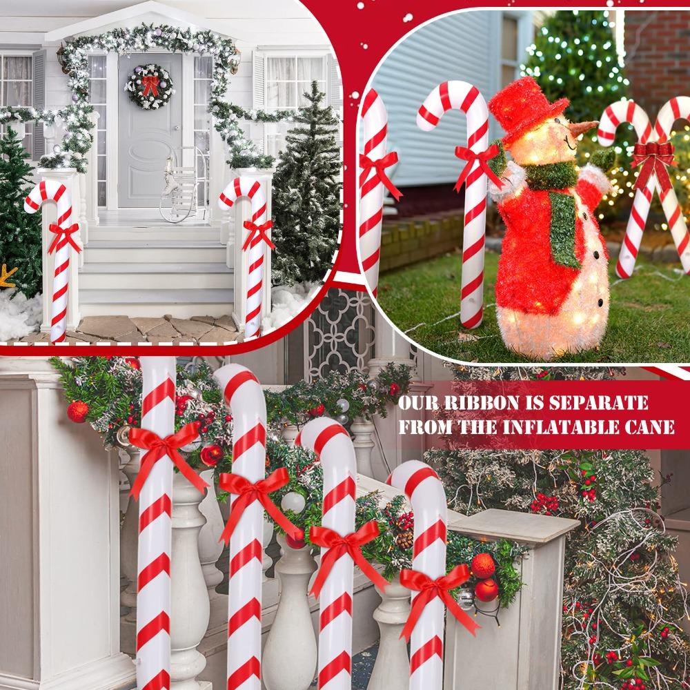 90cm New Year Party Candy Canes Decor Party Favors Balloons Christmas Supplies Candy Cane Stick