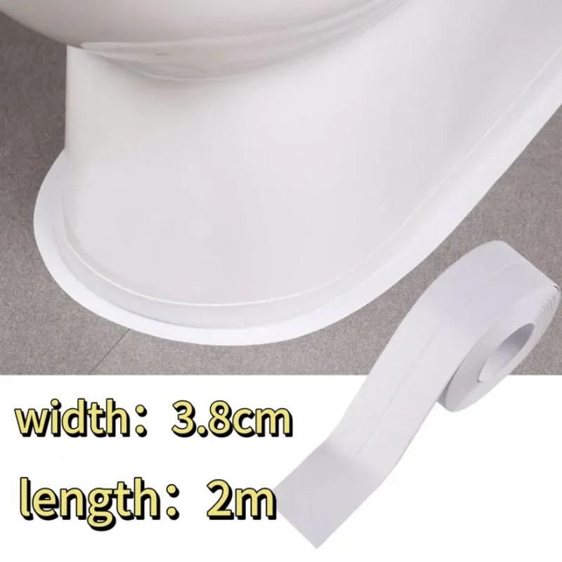 PVC Waterproof Wall Sticker Self-adhesive Sink Stove Crack Strip Kitchen Bathroom Bathtub Corner Sealant Strip New Style