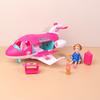 1Set Dollhouse Simulation Dreamplane Airplane Travel  Private Plane Doll Play House Plane Toys Children's Play House Toys Gifts