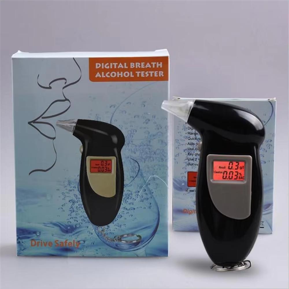 Professional Alcohol Breath Tester Analyzer LCD Screen No Backlight Breathalyser Lie Detector Alcohol Analyzer