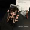 Japanese Korean Retro Doll Dark Baby For IPhone 17 16 15 14 13 12 11 Pro Max Plus Shockproof Black Soft Phone Cover