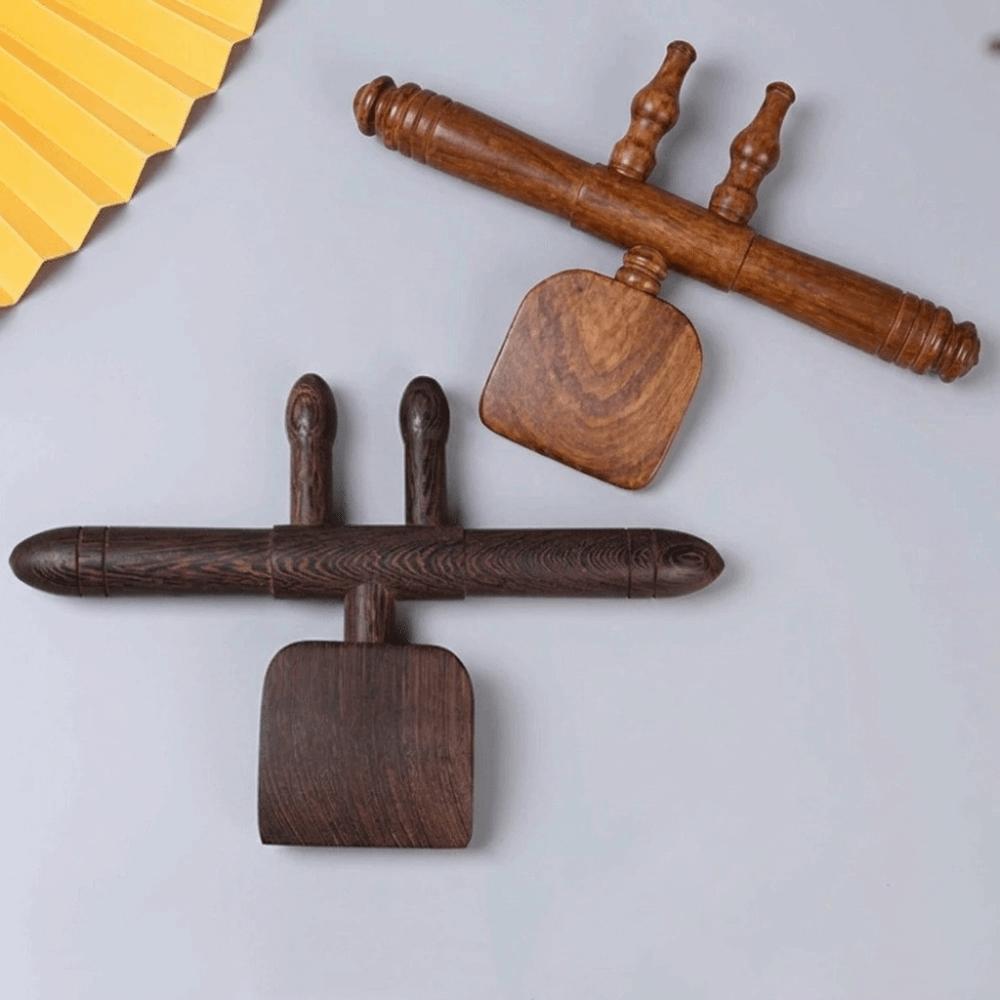 Solid Wood Massage Tool portable Back Massager Hand-Held Meridian Massager Back Massage