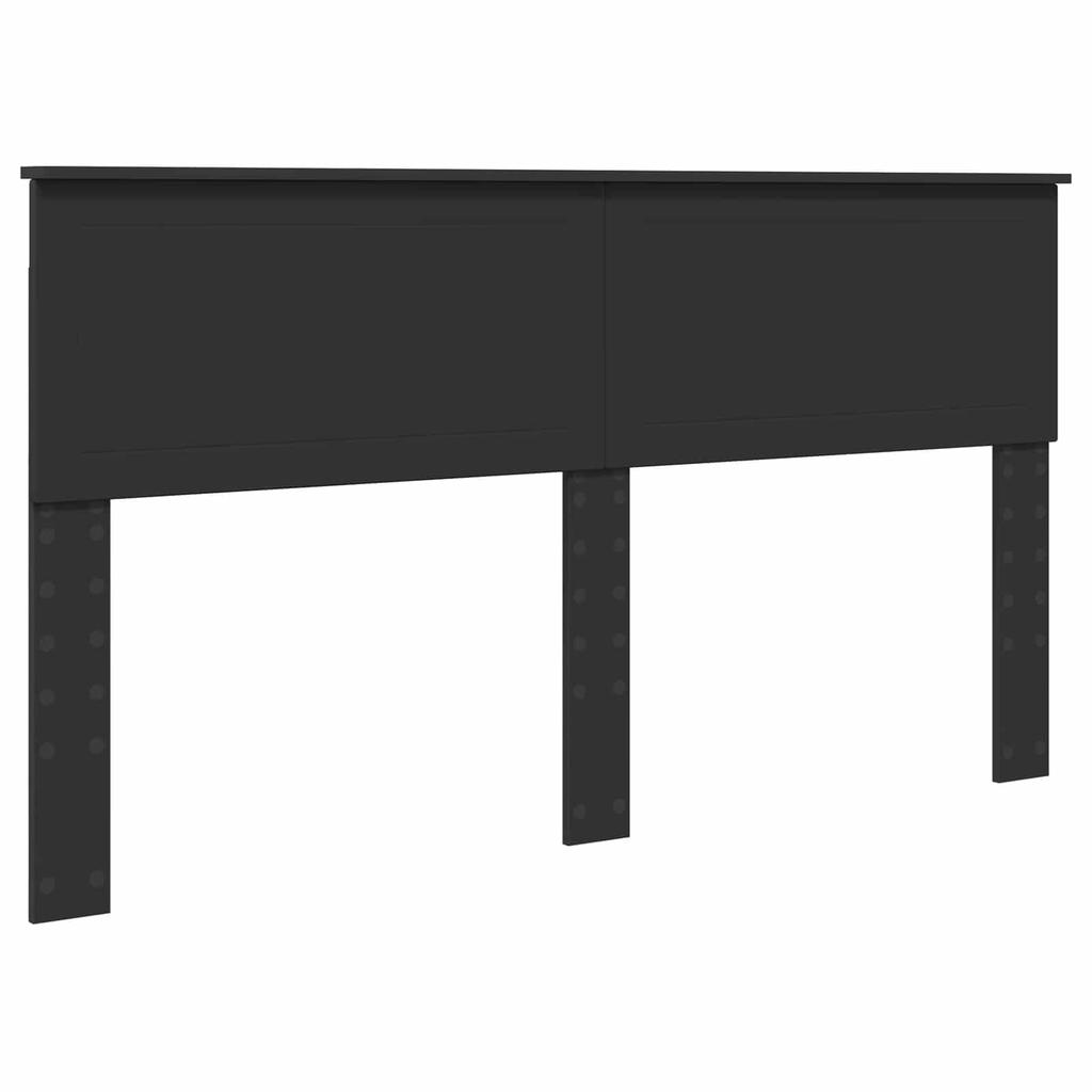 Bed Frame Black 160 x 200 cm Solid Pine Wood