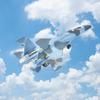 1/100 Russian SU35 Fighter Model Aircraft with Display Stand Pull Back Function Kids Toy
