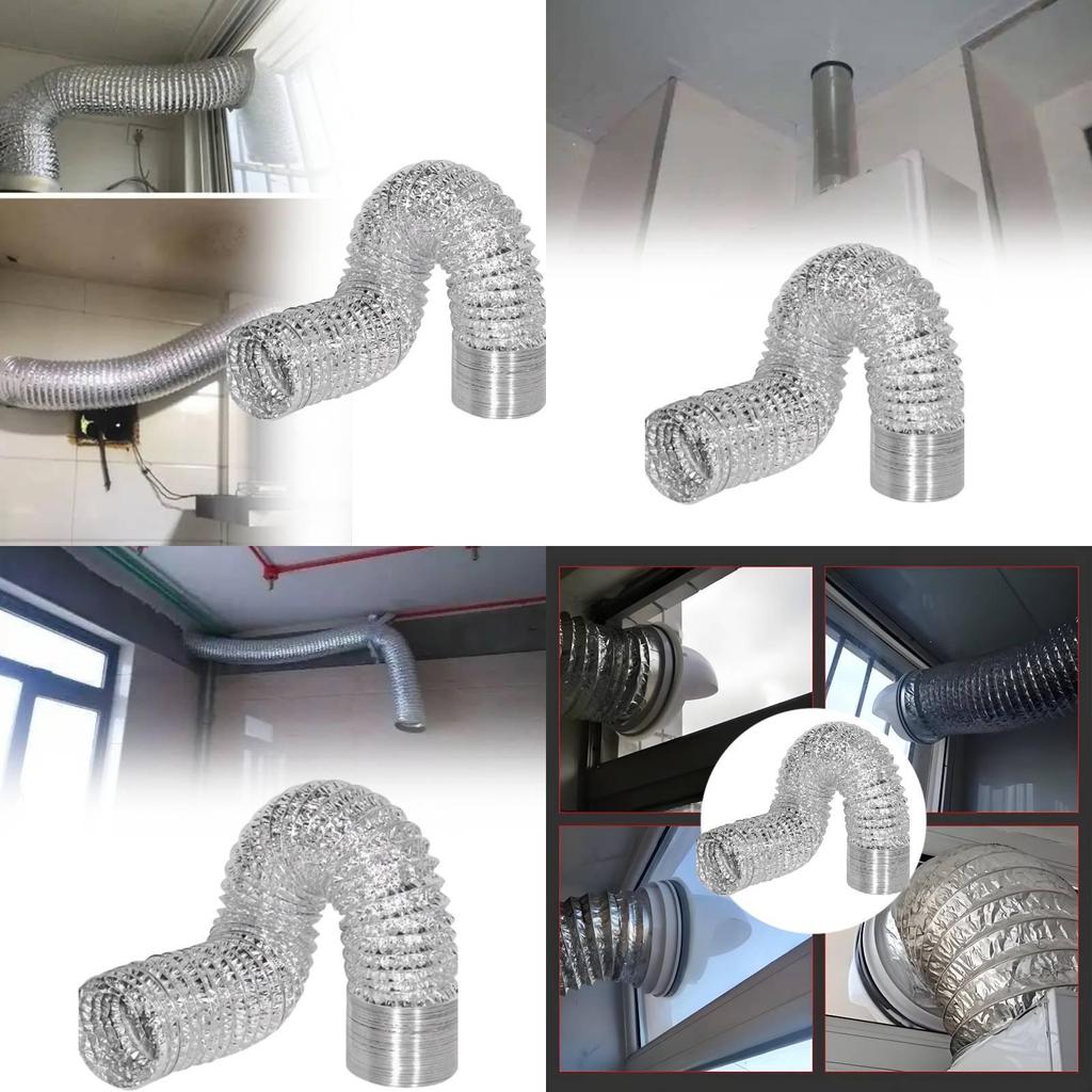 Všestranné roztažitelné hliníkové potrubí pro odsávací ventilátory s vysokou flexibilitou a tepelnou odolností