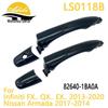 Black Infiniti Outer Door Handle (Compatible with 80640-1BA0A, 80640-1LA0A, 82640-1BA0A)