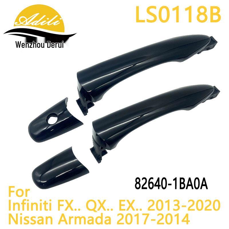 Black Infiniti Outer Door Handle (Compatible with 80640-1BA0A, 80640-1LA0A, 82640-1BA0A)
