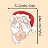 Christmas Creative Car Stickers Funny Santa Claus Vehicle Decals Auto Window Santa Claus Decorations Vehicle Supplies
