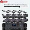 wireless hand-in-hand, 1-to-8 microphones