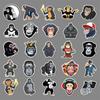 Gorilla Animal Sticker Pack: 50 Creative Stickers for Skateboards, Luggage, Laptops, Cars, & Motorcycles