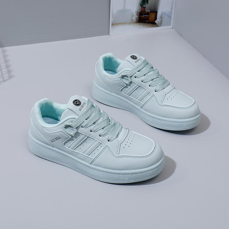 

2025 spring little white shoes new Korean version ins female students height increase platform sports board shoes casual shoes female TA01 40 світло-синій колір