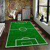 Soccer Field Design Carpet Green Rug for Bedroom or Living Room Decor Suitable for use as an anti-slip for living room bedroom sofas