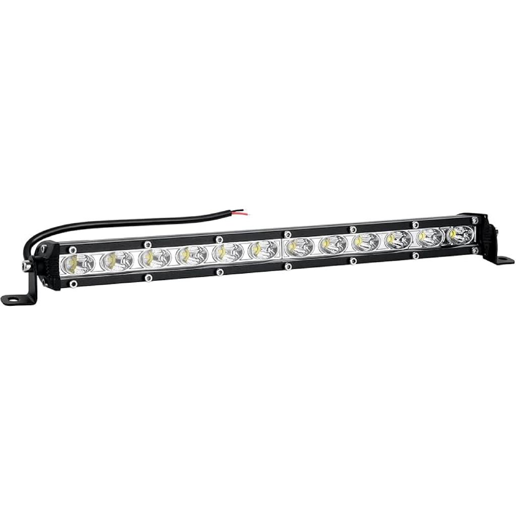Nifeida 14" Led Light Bar 80W 8000Lm Single Row Led Light Bar Off Road Lights Waterproof Flood & Spot Beam Combo Light For Truck Off Road Pickup SUV