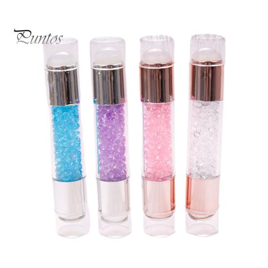 Nail Stamping Plate Seal Soft Crystal-clear DIY Painting Silicone Double Ended Head Transparent Manicure Stamp Pen for Salon